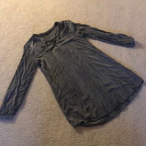 Casual long-sleeve, Lace up front